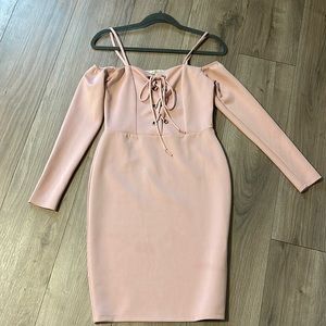 Pink Charlotte Russe Midi Cocktail Dress